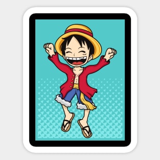 Monkey D Luffy Happy Sticker